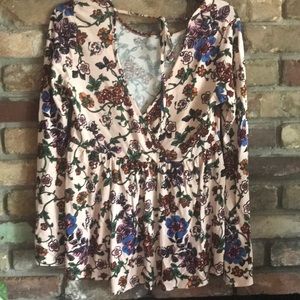 Boho Floral Top